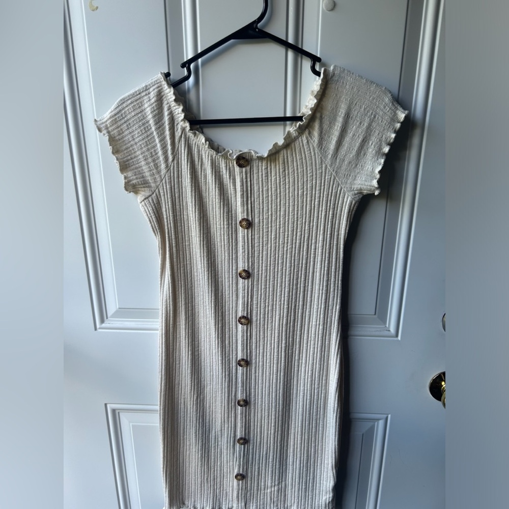 Button T-shirt Dress